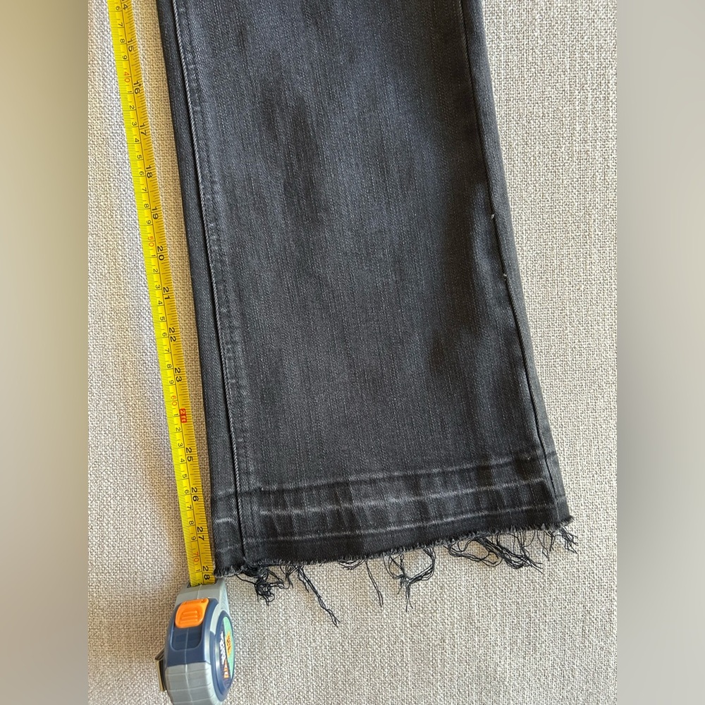 Black Ankle Lace-Up Cropped Jeans NWOT - Picture 8 of 13